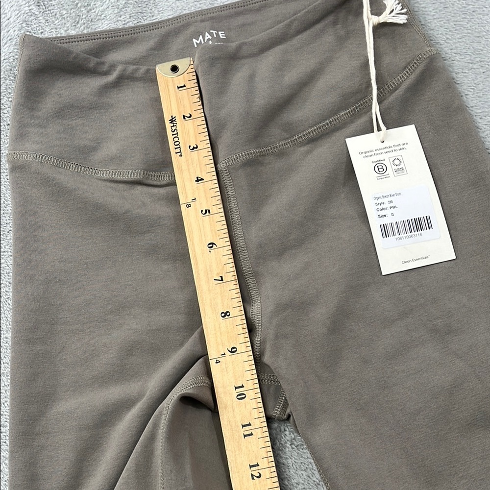 MATE the Label Women's Bike Shorts and Sports Bra Set in Taupe- read! - Picture 10 of 16